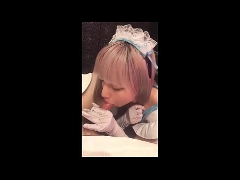 ❤️ 日本のアイドル「まゆか」、フレンチメイドのコスプレ、その1、ローションでフェラチオ、自慰行為 ❤ スーパーセックス ❌️❤